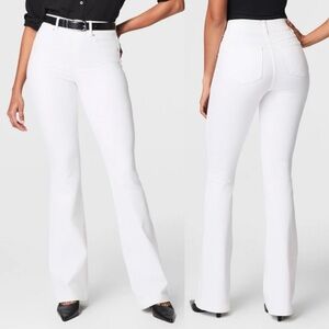 NEW Spanx EveryWear Flare Leg Jeans White